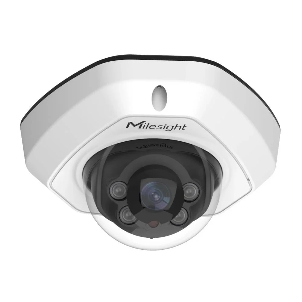 Milesight AI Vandal-proof Mini Dome Network Camera Smart & Robust Camera for Severe Conditions