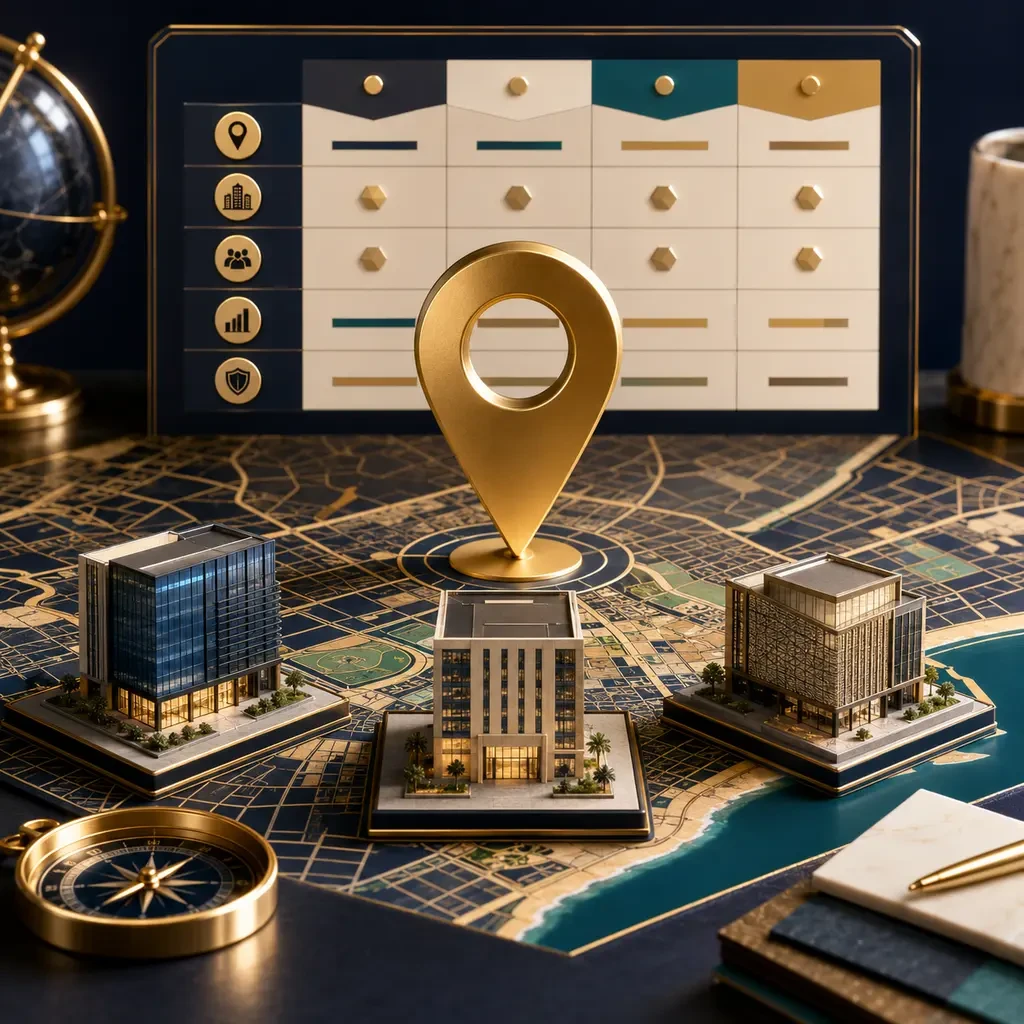 باقة اختيار موقع المشروع